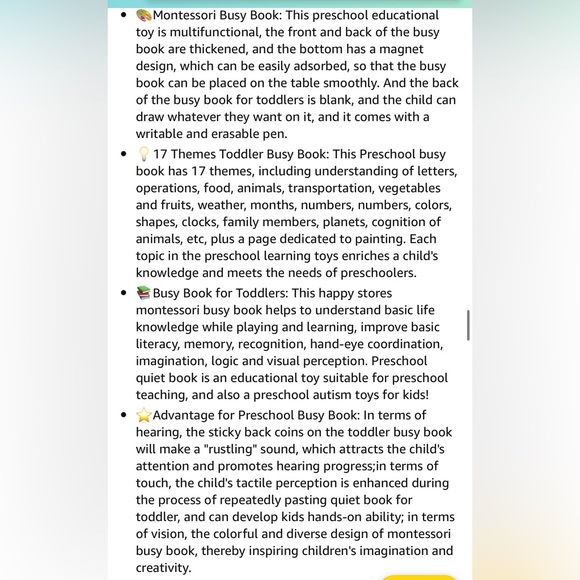 Toddlers Busy Book, Newest Desktop Montessori Busy Book, 17 Themes Preschool - Picture 9 of 9